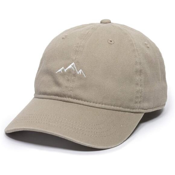 Mens Outdoor Khaki Baseball Cap Mountain Dad Embroidery Sports Soft Cotton Hat - Picture 6 of 7